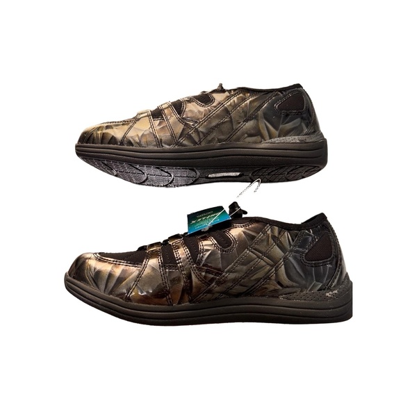 Drew Daisy Gray Marble Reflective Elastic Closure Shoe Size 7 M Comfort - Picture 5 of 8